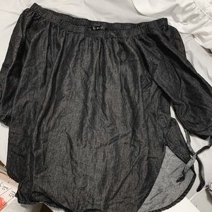 Black Off The Shoulder Top